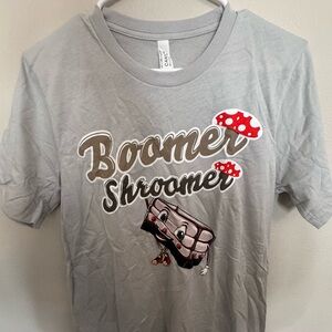 Gray Boomer Shroomer Graphic T-Shirt